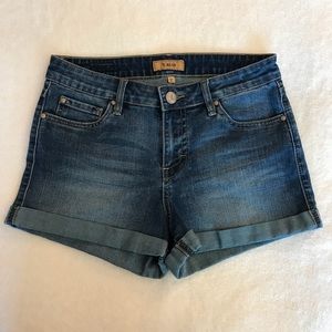 High waisted jean shorts